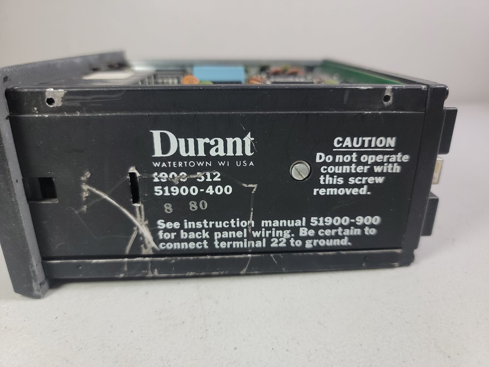 DURANT SOLID STATE 1900-512 COUNTER DISPLAY w/ RESET UNTESTED