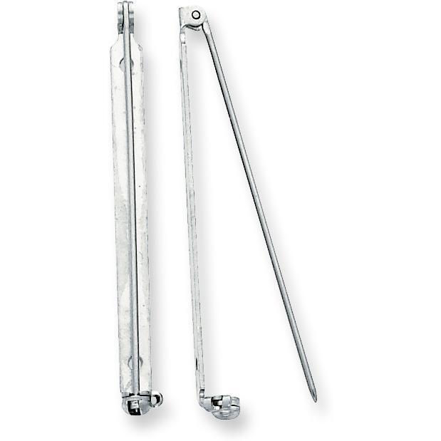 Nickel Silver Pin Back 2" - Pack of 12