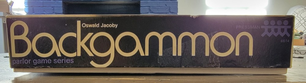 VTG 1973 Backgammon Acrylic Set Retro Board Game Oswald Jacoby Pressman Complete