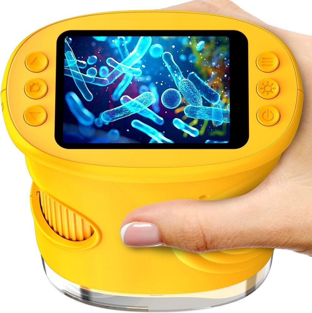 2.0" IPS Display Portable Microscope for Kids - 1000X Magnification & Easy Use