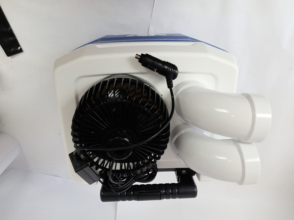 Portable Swamp Ice Cooler: 16 Qt, Multi-Speed 12 volt Fan Comes with USB Adapter
