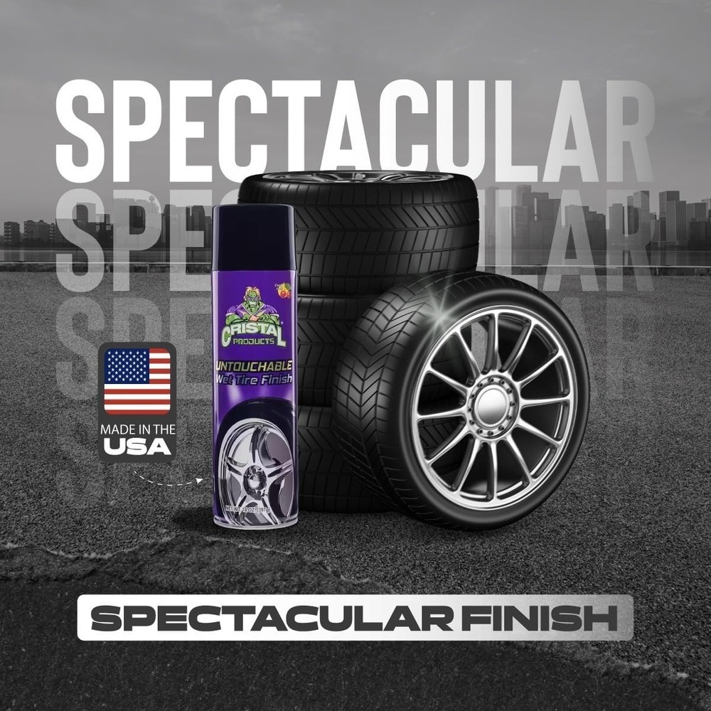 Protect & Shine with Untouchable Wet Tire Finish