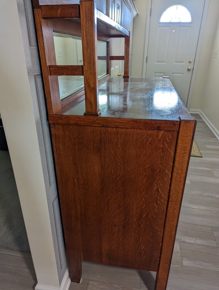 sideboard, oak, large, antique 