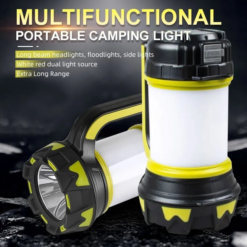 LED Camping Lantern USB Rechargeable Camping Tent Light Lamp Flashlight Portable