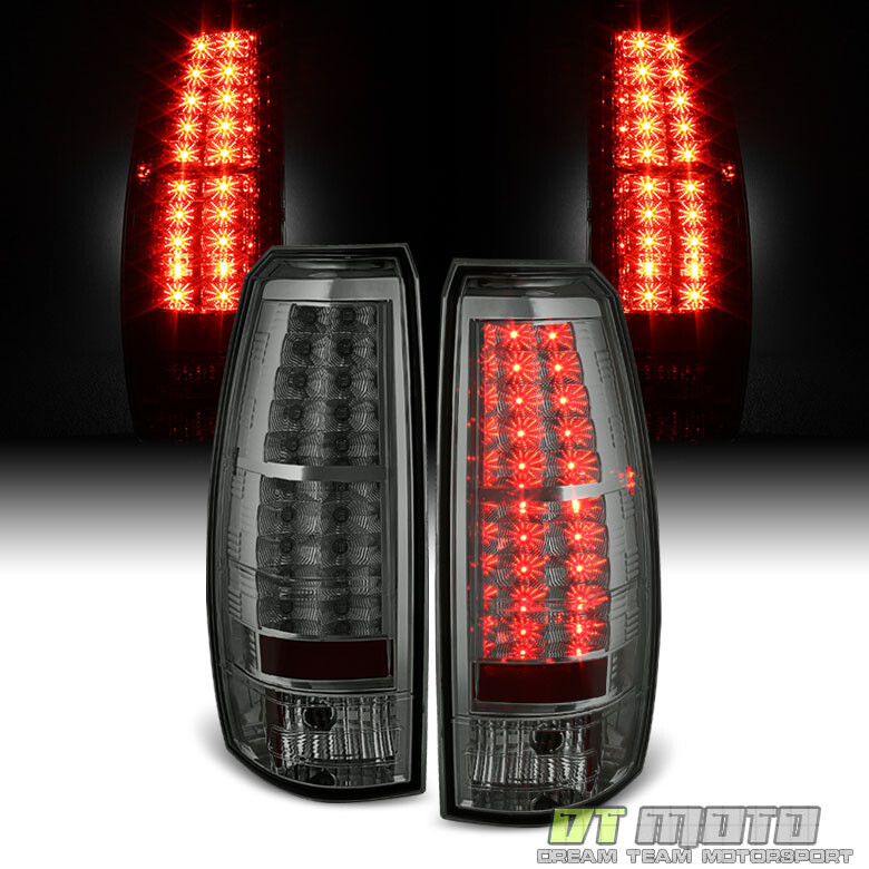 Smoked 2007-2013 Chevy Avalanche Lumileds LED Tail Lights Brake Lamps Left+Right