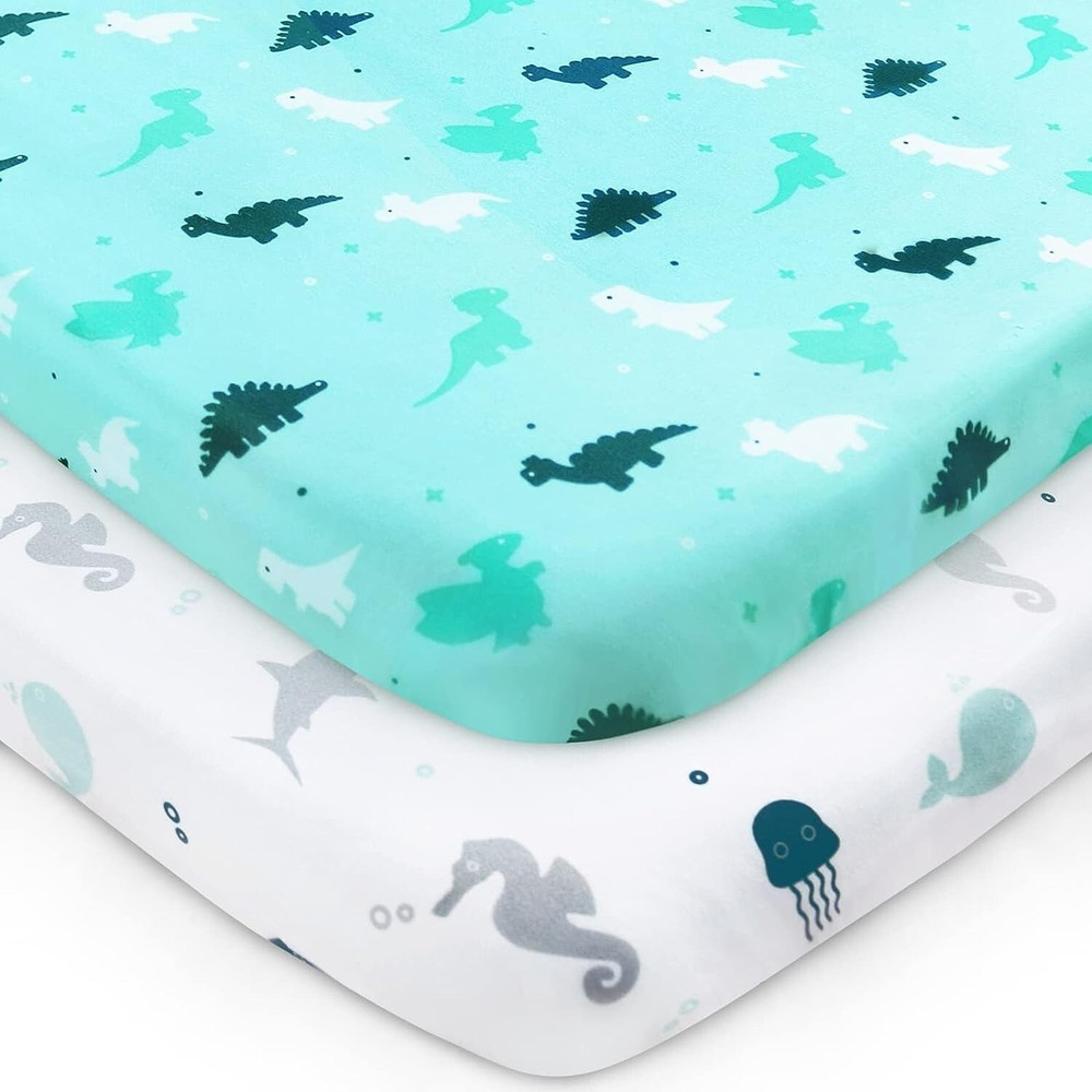 Soft Pack N Play Mattress Sheets Fits Graco Pack N Play Mini Crib Sheets 2 Pack