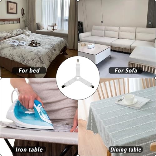 8-Pack Bed Sheet Holder Straps Fitted Sheet Keepers Bedsheet Holders