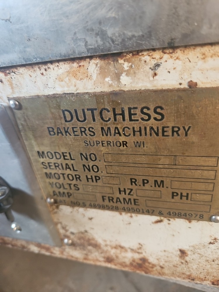 Dutchess Baker Cutter And Rounder 36 Pice 220v 3 Phase