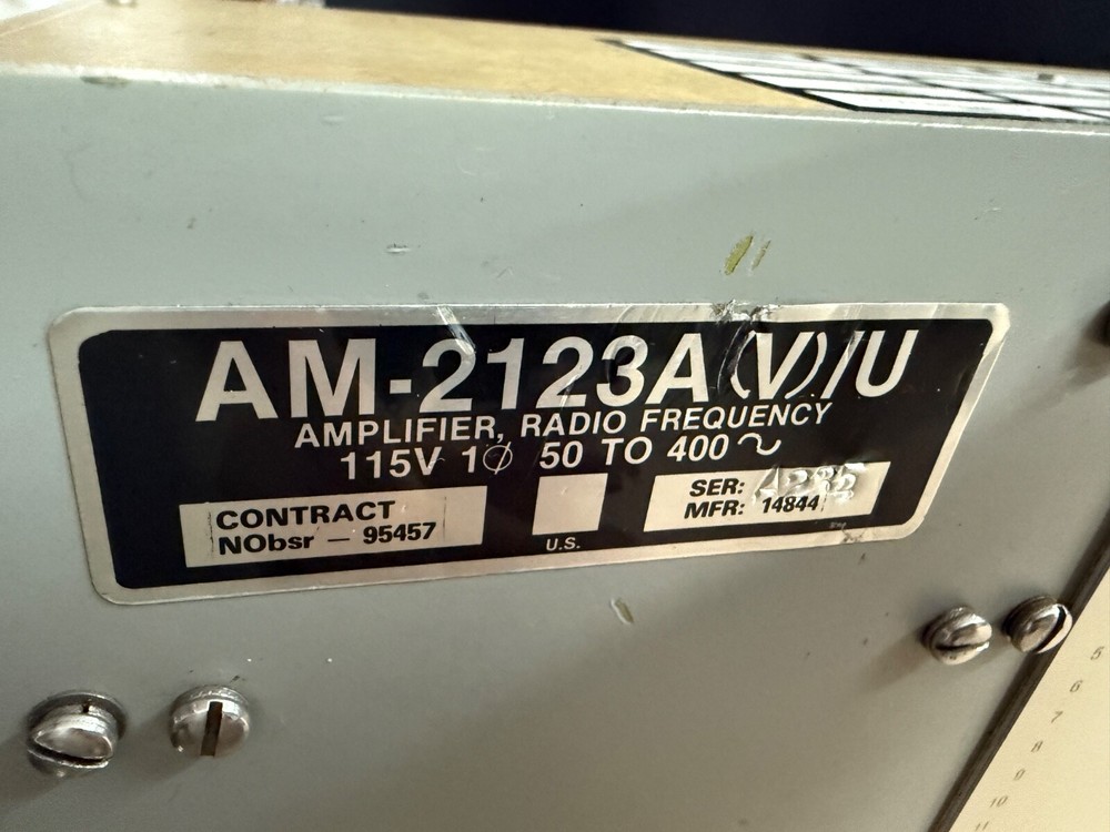 Frequency Electronics RF Amplifier FE70 FE 70 Working MIL-Spec Ham Radio