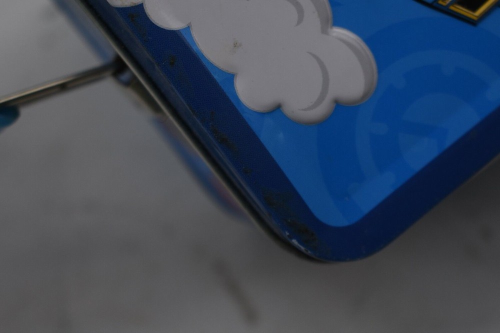 Thomas The Train Tank Engine Sodor Railway Square All Tin Lunch Box Blue