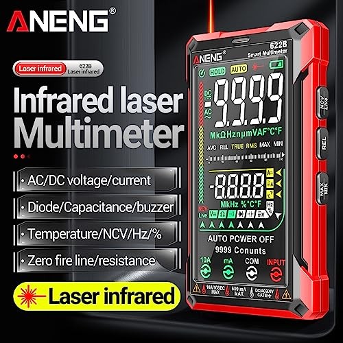 Multimeters, Digital Multimeter Tester Smart Touch Auto-Ranging 9999 Style A