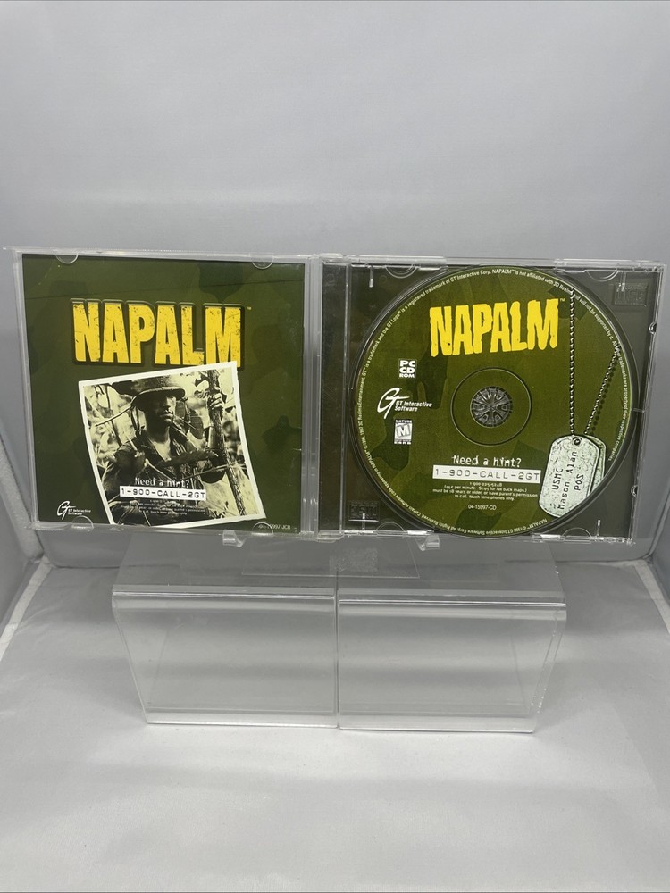 Napalm 3D Shooter PC CD ROM Game, 1998 GT Interactive Software
