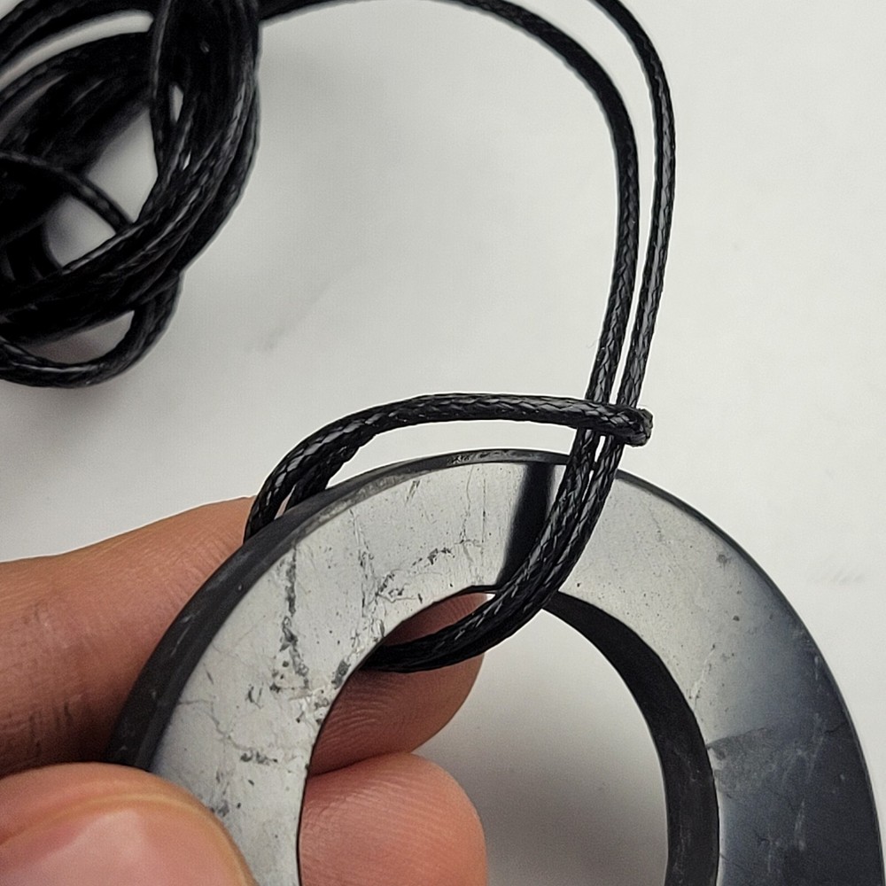 Shungite World Shungite Pendant Double Circle