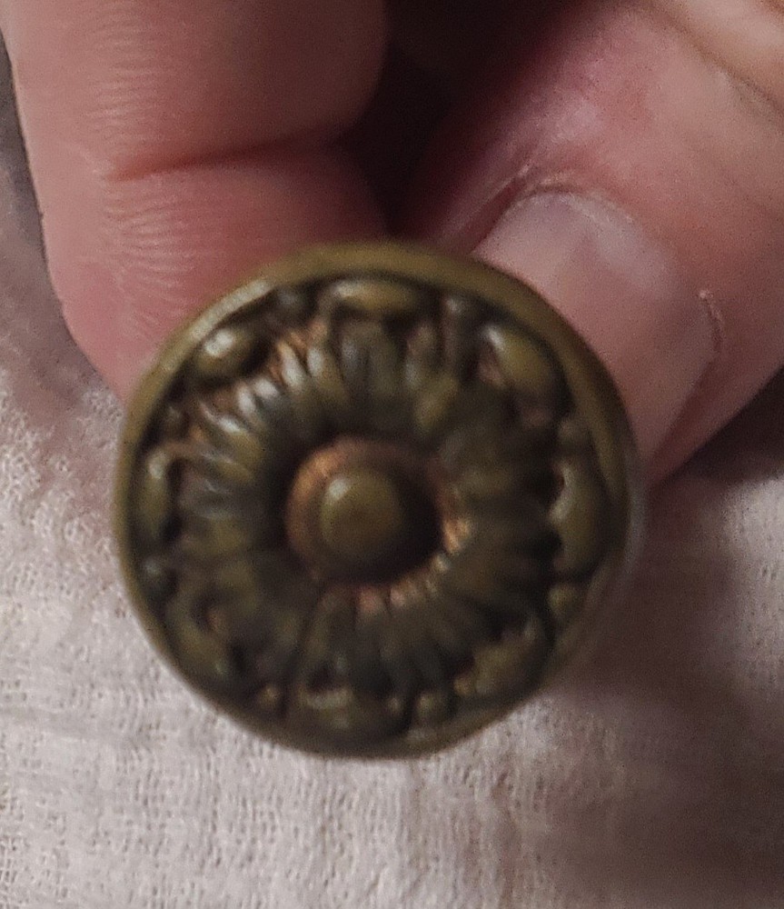 1 Vintage Brass Drawer Pull