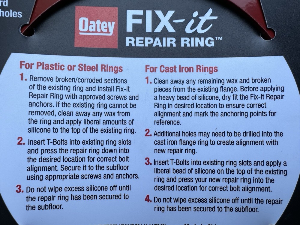 Oatey Steel Flange Ring