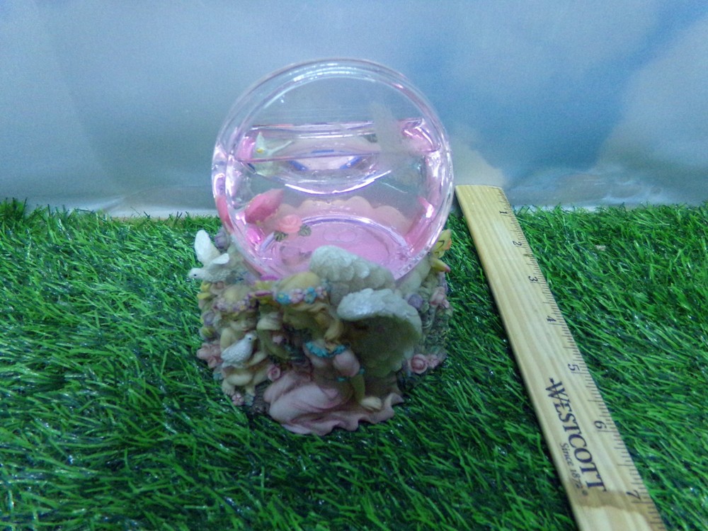 3D Visual Effect Acrylic Clock, Floating Floral   Water Accent Art