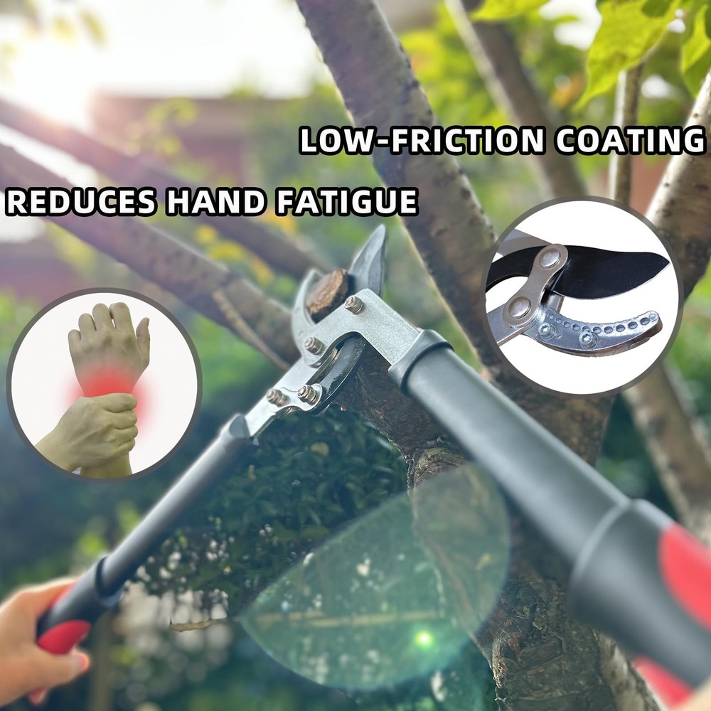 Lopper Heavy Duty Branch Cutter Tree Clippers with Compound Action, Chops Thi...