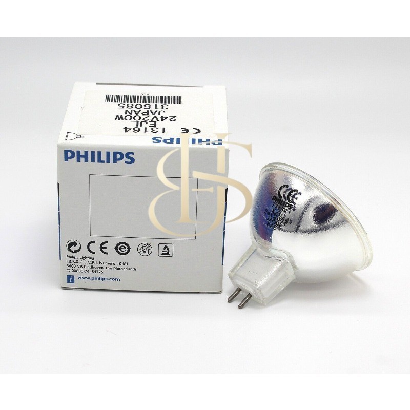 PHILIPS 13164 EJL 24V200W GX5.3 Microscope Halogen light Projector Lamp