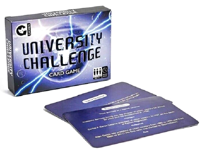University Challenge Card Game - NEW