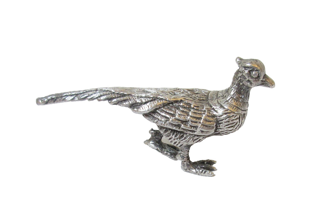 Vintage Miniature Sterling Silver Pheasant England
