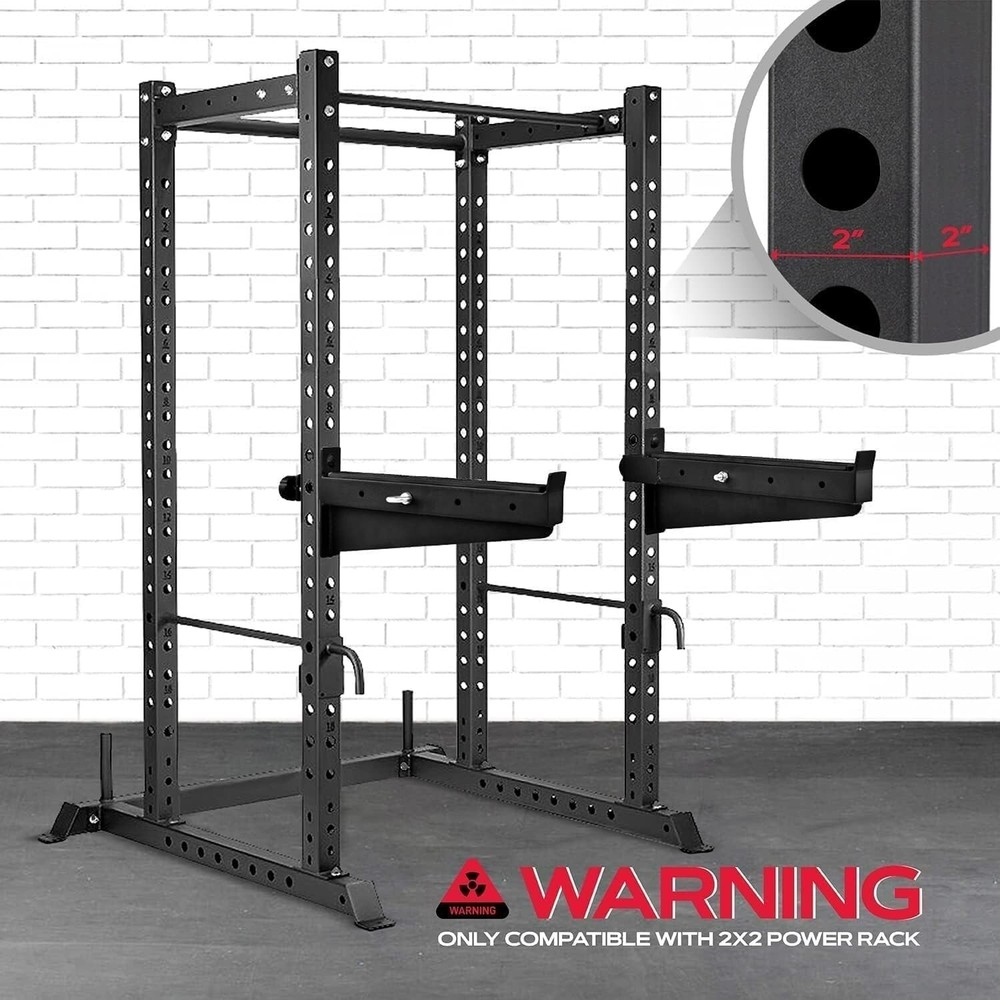 Adjustable Spotter Arms Attachments - Secure 1000 lbs Capacity for Power Cages