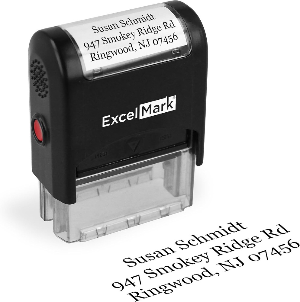 Custom Stamp  Small Clear & Crisp Impressions  Personalized Self-Inking Rubber