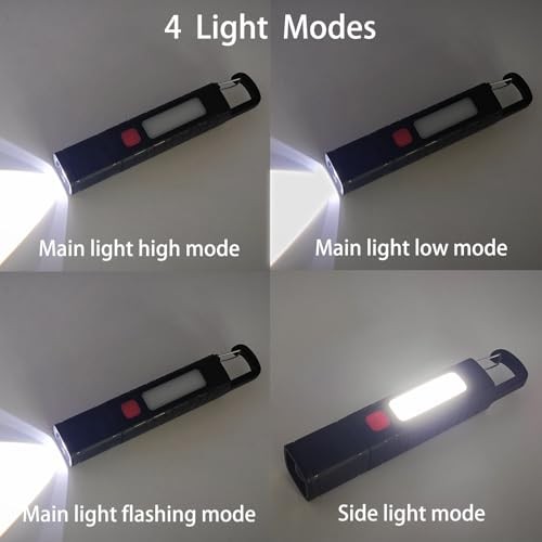 Pack Solar Flashlight, Rechargeable Zoomable LED Flashlight, High Lumens 2