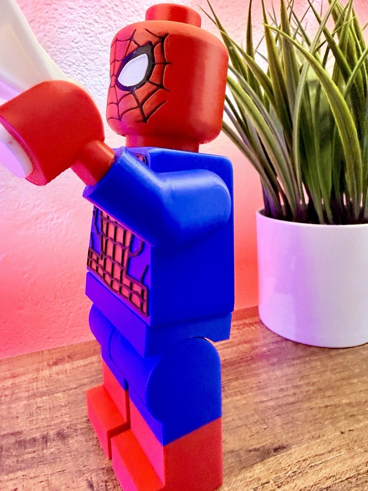 Spider-man Big Brick Figure 8 in (3D Printed)
