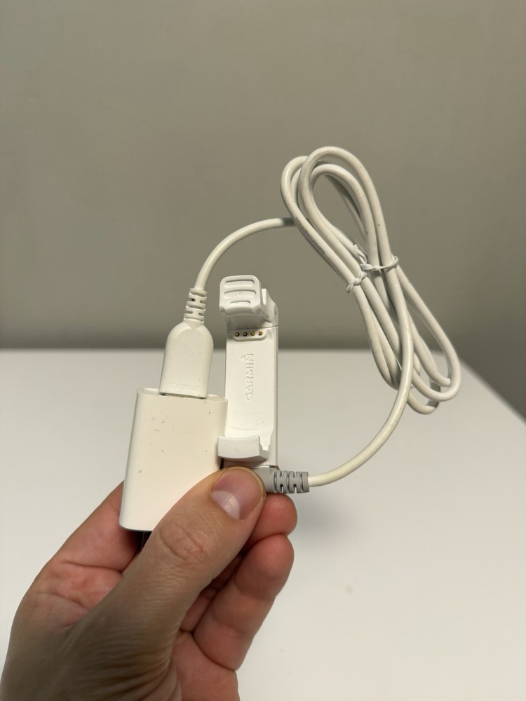 Genuine Authentic Garmin Forerunner 220 Watch Charger - White - Excellent Shape!