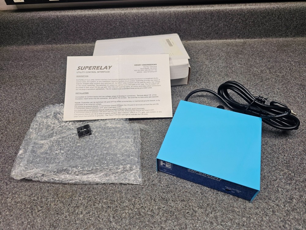 NEW Henry Engineering Superelay II Tally Light+Utility Control Interface