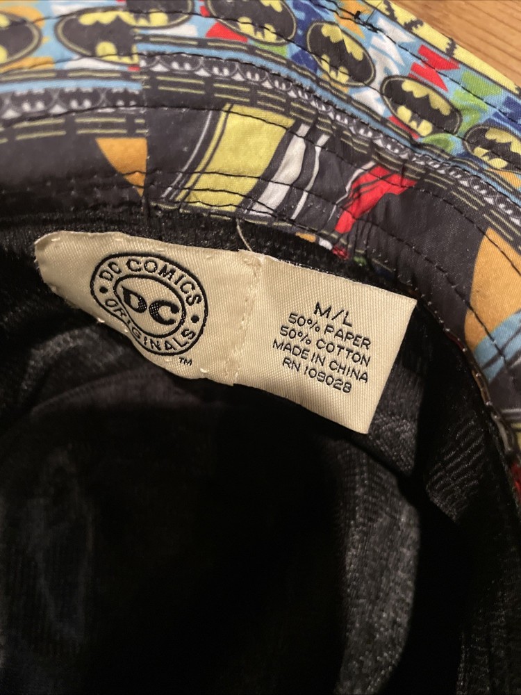 RARE DC Comics Batman Bucket Hat-Size M/L