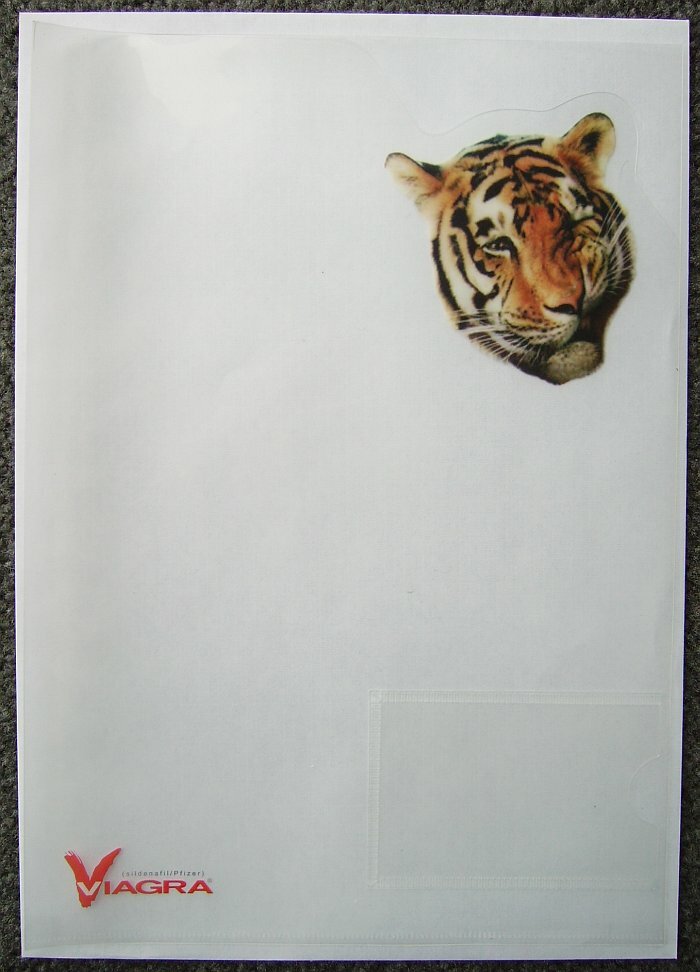 Viagra A4 plastic document folder