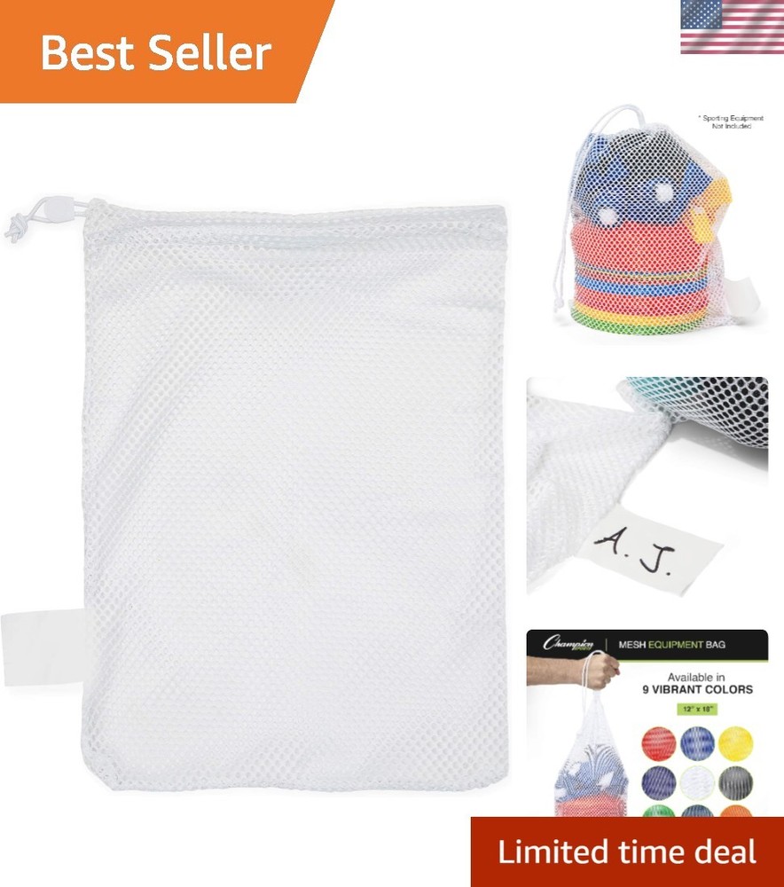 Heavy-Duty Nylon Mesh Bag with Adjustable Drawstring: Versatile Storage Solution