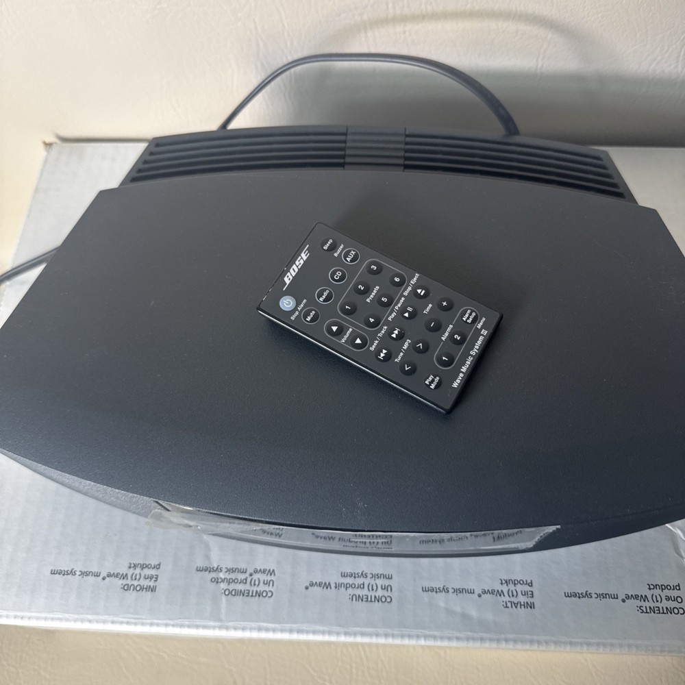 Bose Wave Music System III Black With Remote