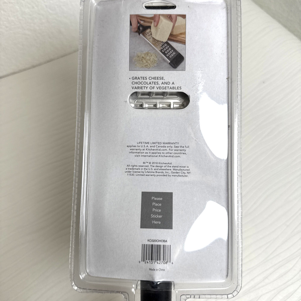 KitchenAid Medium Grater – Black Handle w/ Protective Cover – New