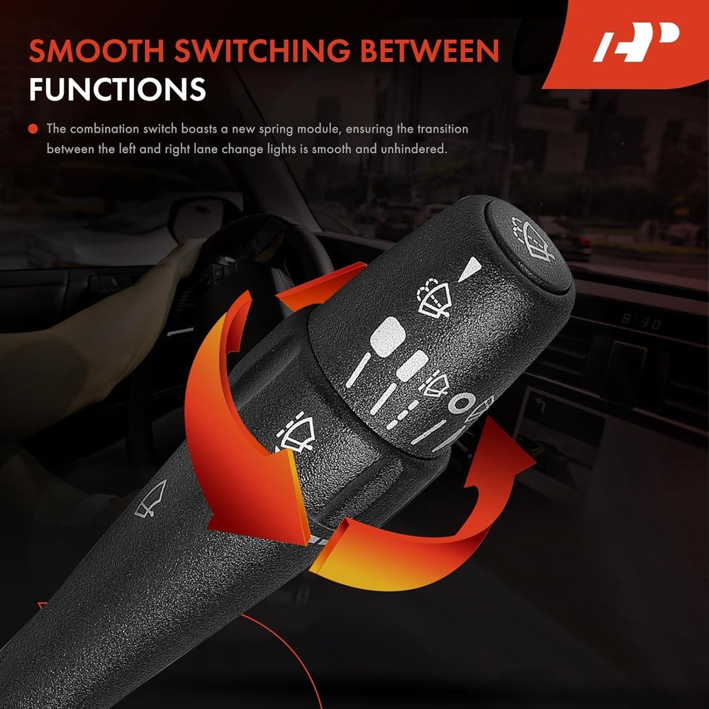 Front Windshield Wiper and Washer Switch Lever Compatible with Various Models -