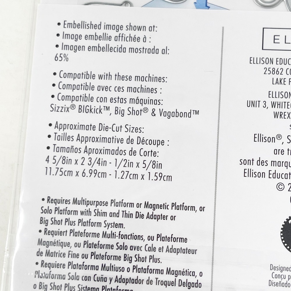 Sizzix Thinlits Bird Cage Cutting Dies Metal Sheets 665039 NEW