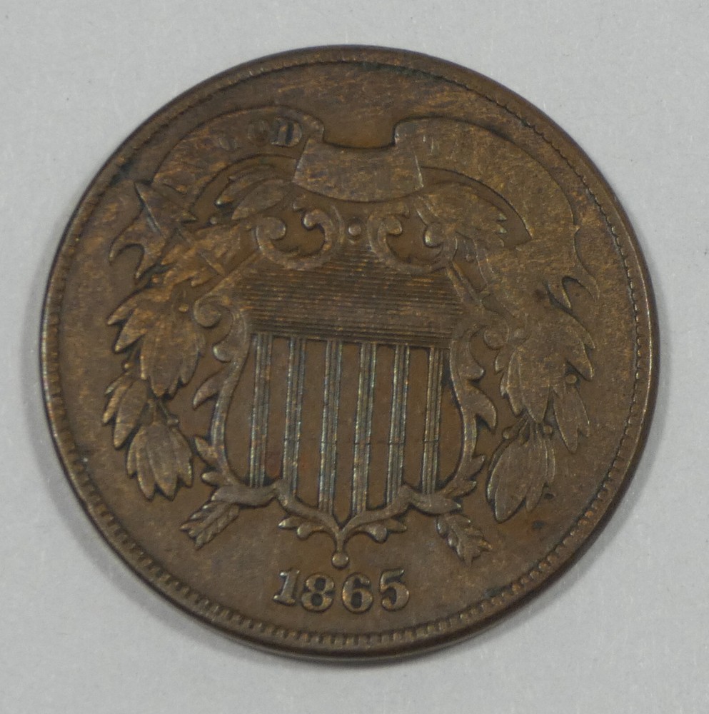 1865 Two-Cent Piece VERY FINE 2-Cents