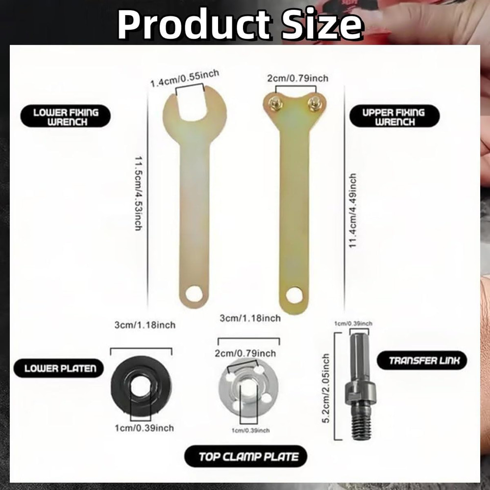 Angle Grinder Connector Set, Conversion Angle Grinding Adapter Connecting Rod...