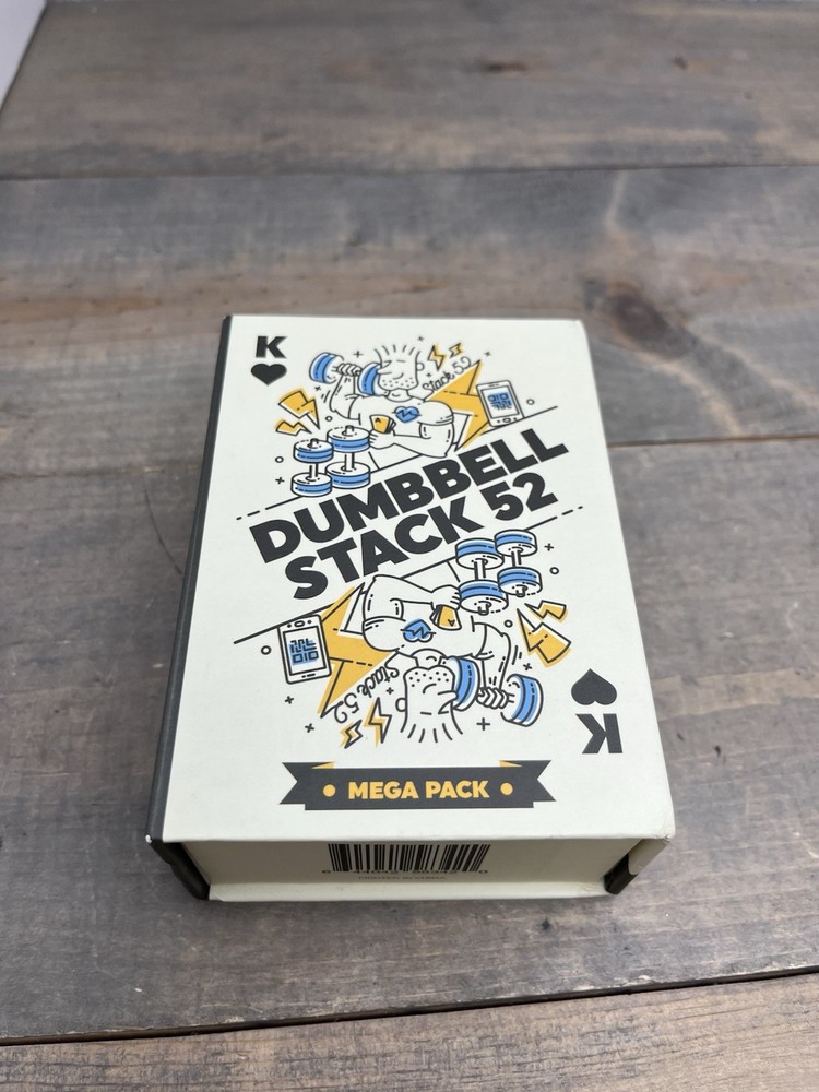 Dumbbell Exercise Cards. Workout Playing Card 55 Base Deck