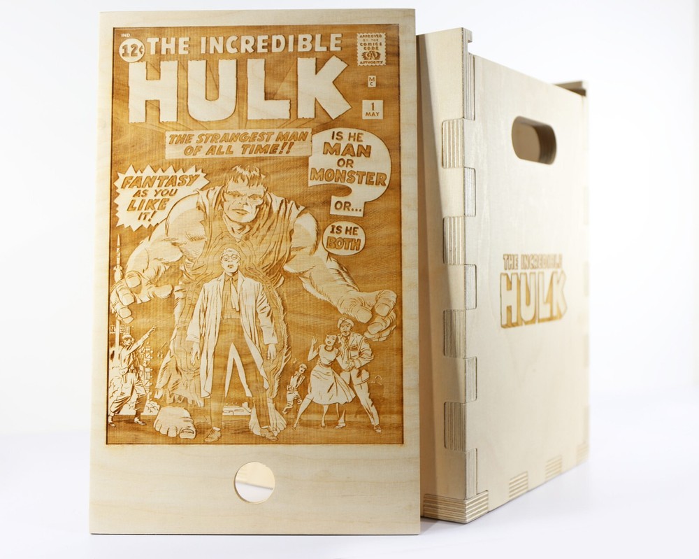 The Incredible Hulk Timber Comic Storage Box *Comics Not Included