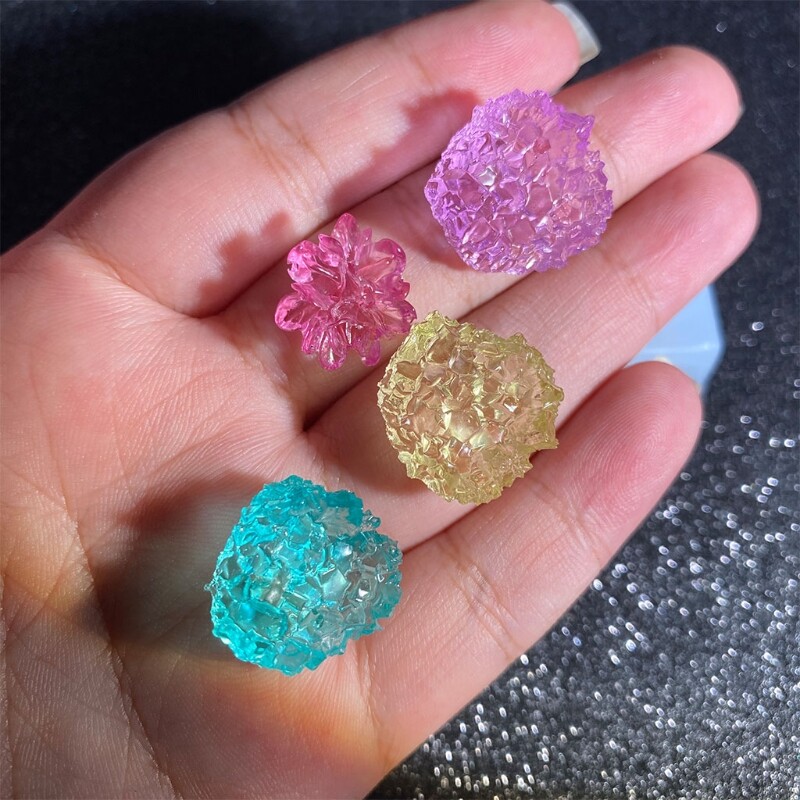 Handmade Simulation Original Stone Epoxy Resin Mold Crystal Stone Casting Mold
