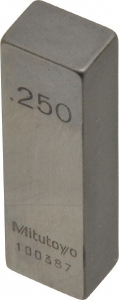 Mitutoyo 0.25" Rectangular Steel Gage Block