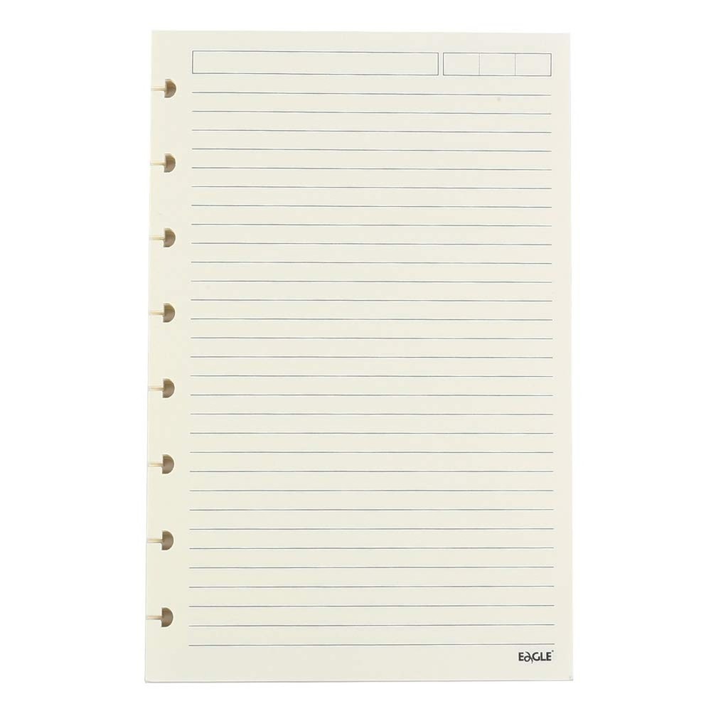 Eagle Discbound Refill Paper, Filler Paper for Junior-Sized Discbound Noteboo...