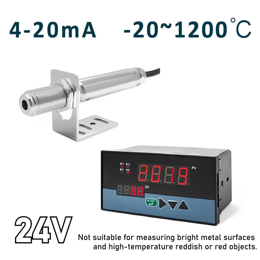 Infrared Thermometer Sensor DC24V Non-contact Industrial Temperature Controller