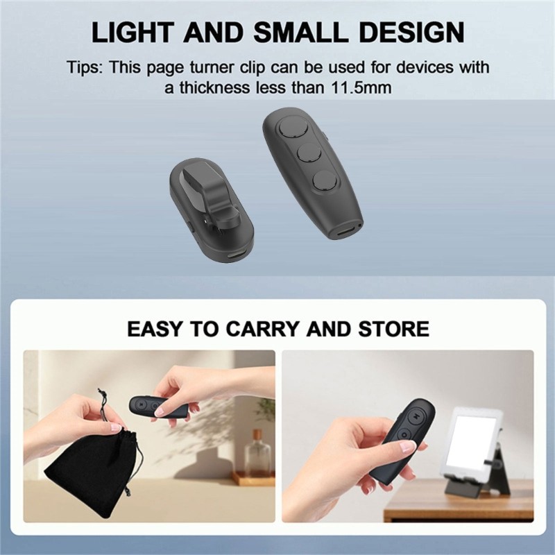 Page Turning Device for E Readers Tablets Simplifies Reading Experience Anywhere
