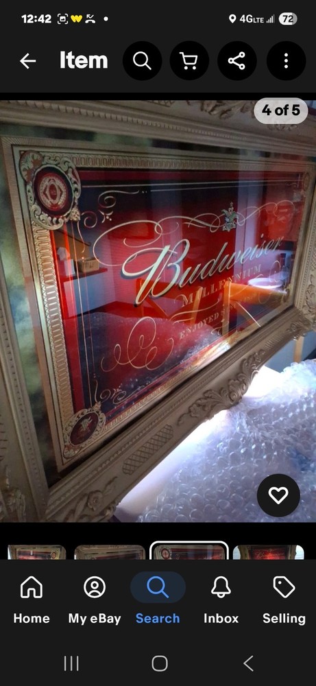 Ɓudweiser Glass Mirror 3ft