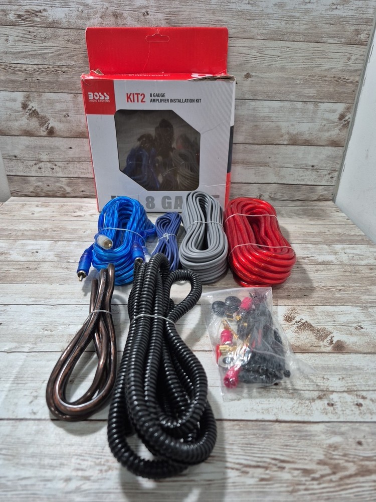 BOSS Audio Systems Kit2 8 Gauge Amplifier Installation Kit Damaged Box