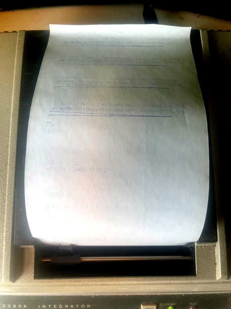 HP/Hewlett Packard 3390A Chromatography Integrator, Chromatograph