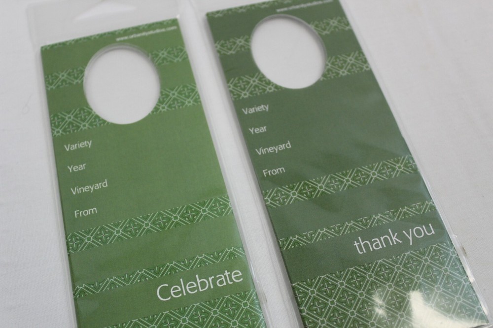 Urbanity Wine Bottle Gift Tags, Two Full Sets, 10 Tags Each!